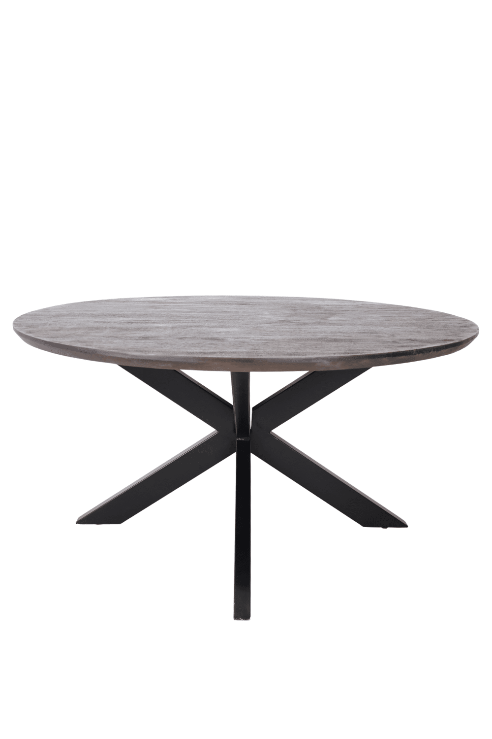 150 cm ronde bruine walnoot mango eettafel