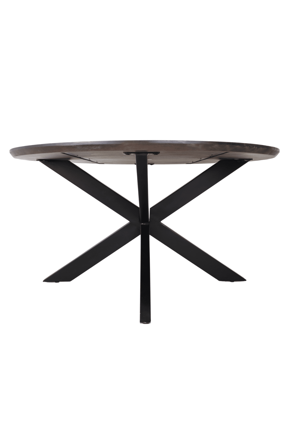 150 cm ronde bruine walnoot mango eettafel