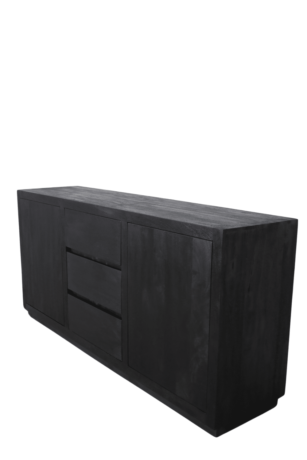 zwart strak dressoir 180x45x85 cm