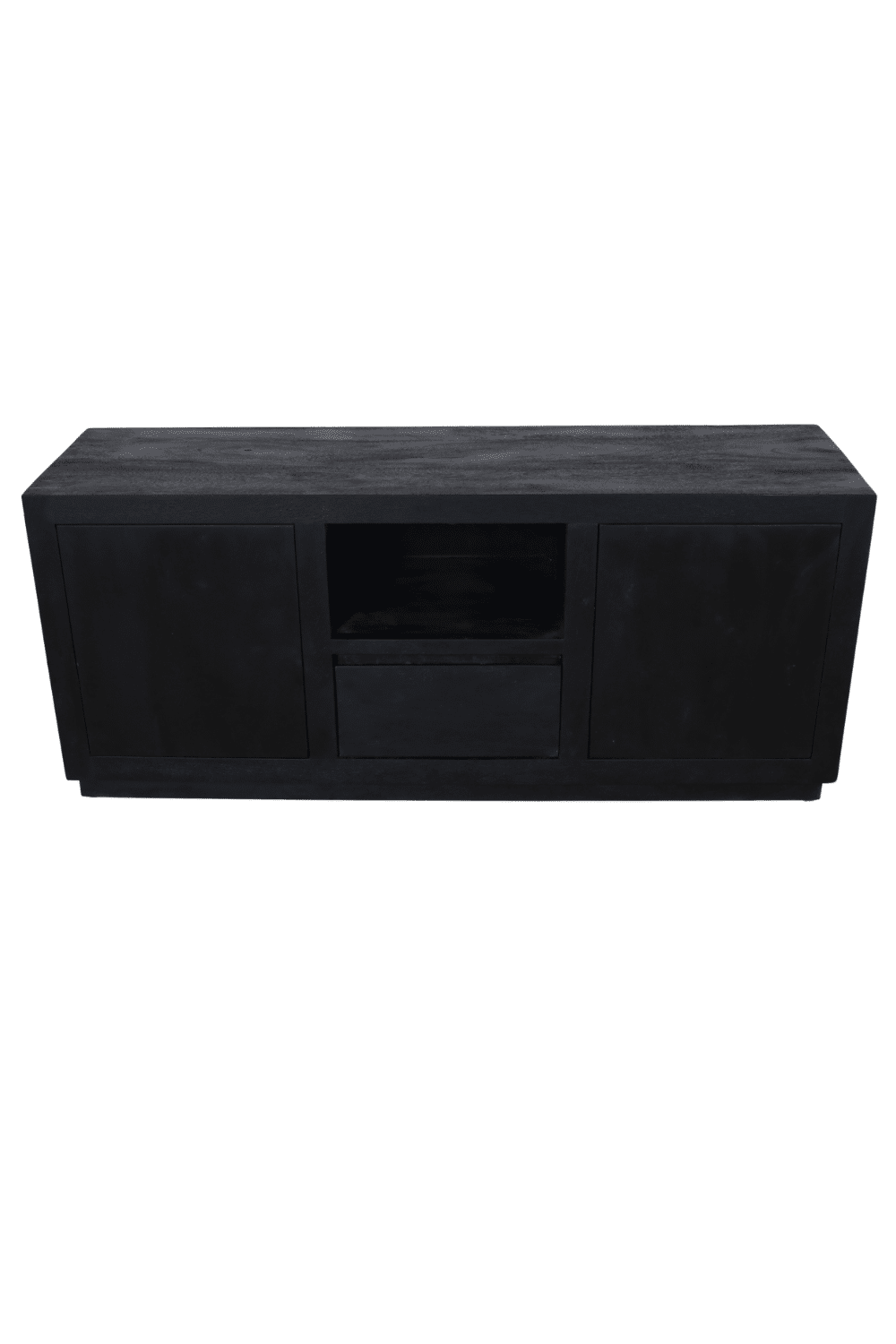 Zwart tv meubel mango hout 140x40x60 cm DL61018