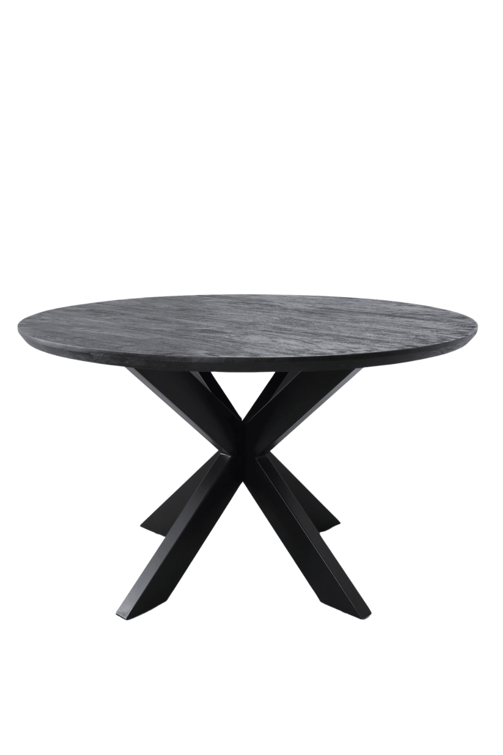 Zwarte mango eettafel 130 cm of 150 cm