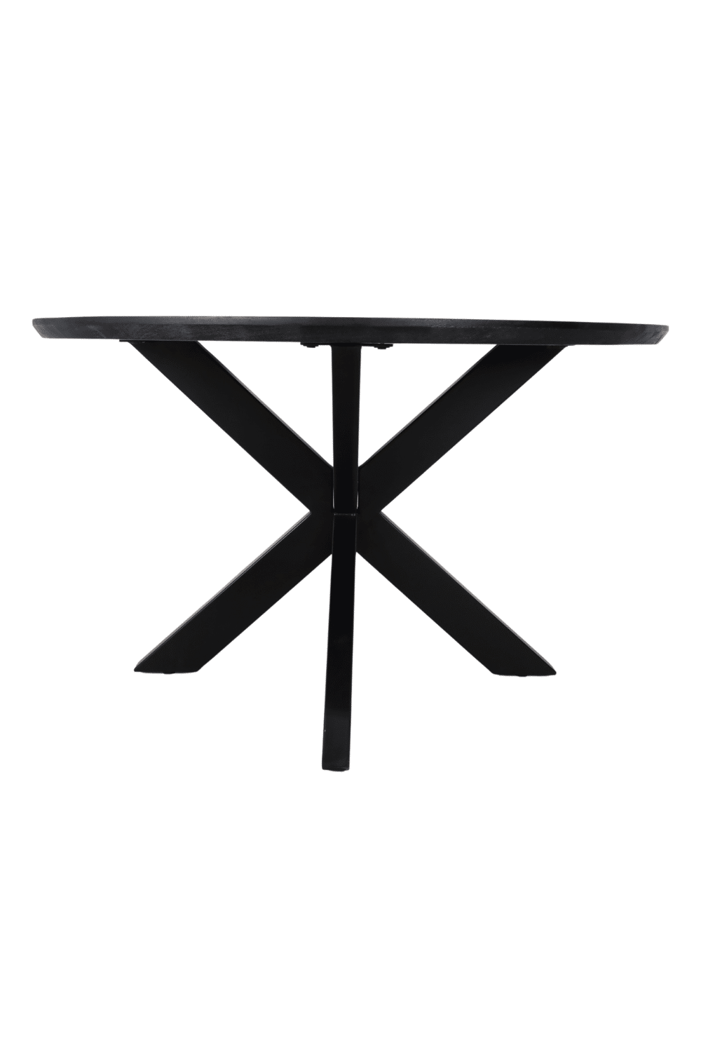 Zwarte mango eettafel 130 cm of 150 cm