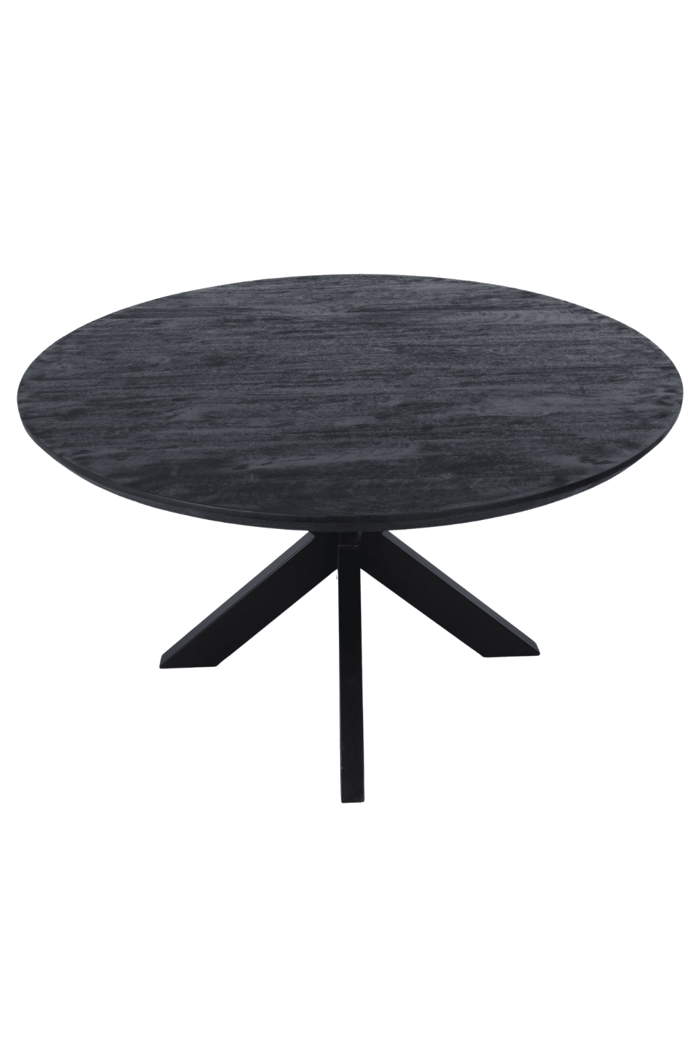 Zwarte mango eettafel 130 cm of 150 cm