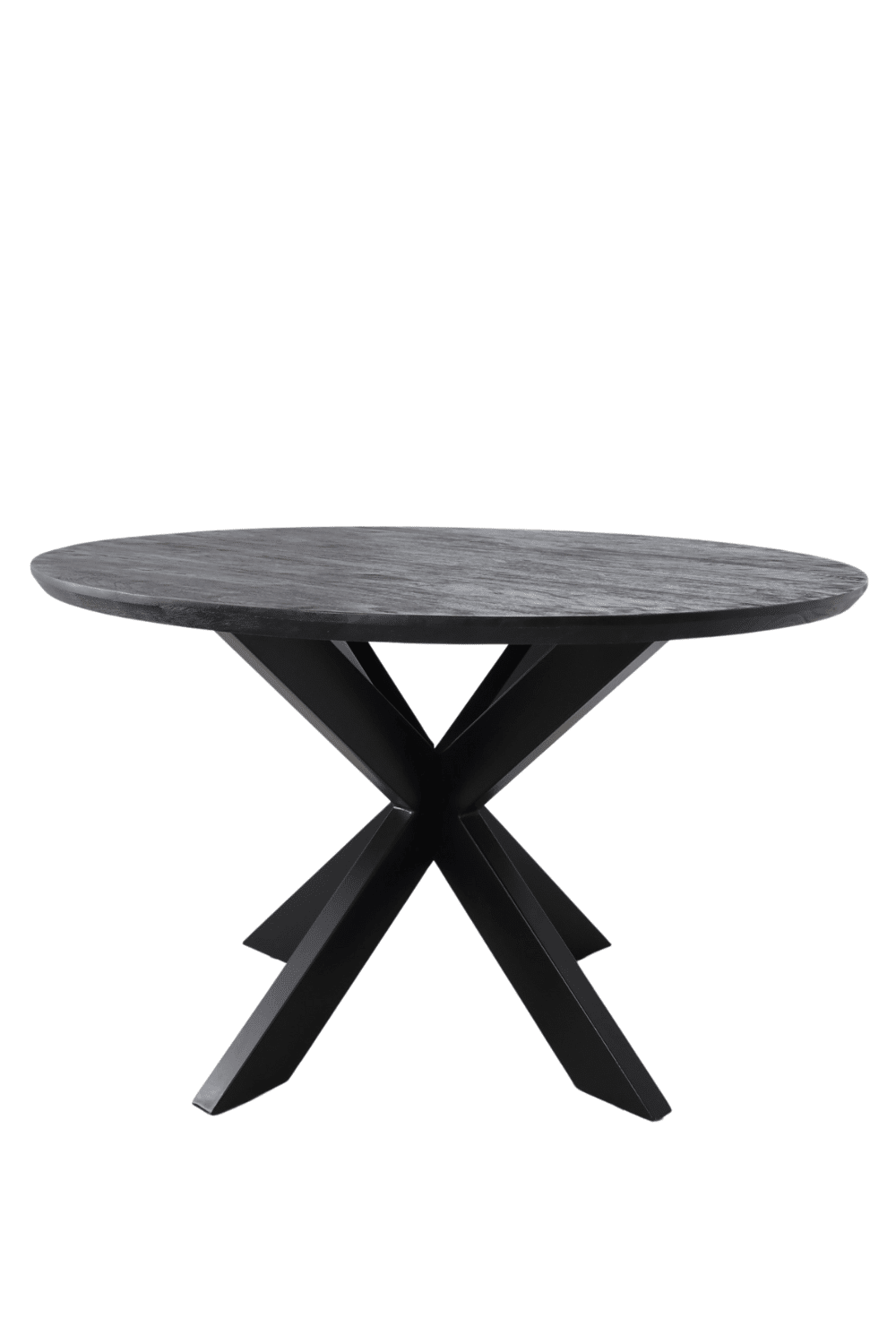 Zwarte Eettafel Rond 130x130x79cm Dlm610496