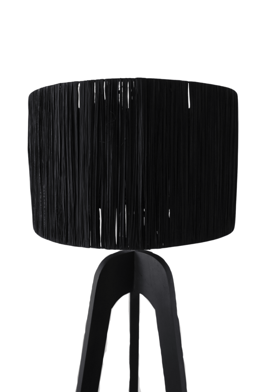 Zwarte houten lamp minimalistische en strak 45x45x160 cm