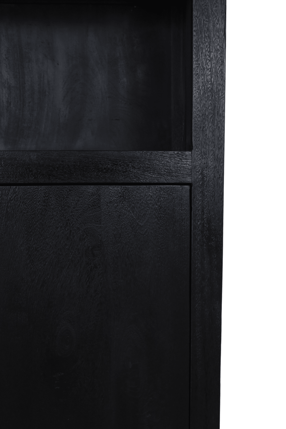 Zwarte vakkenkast 180x45x210 cm