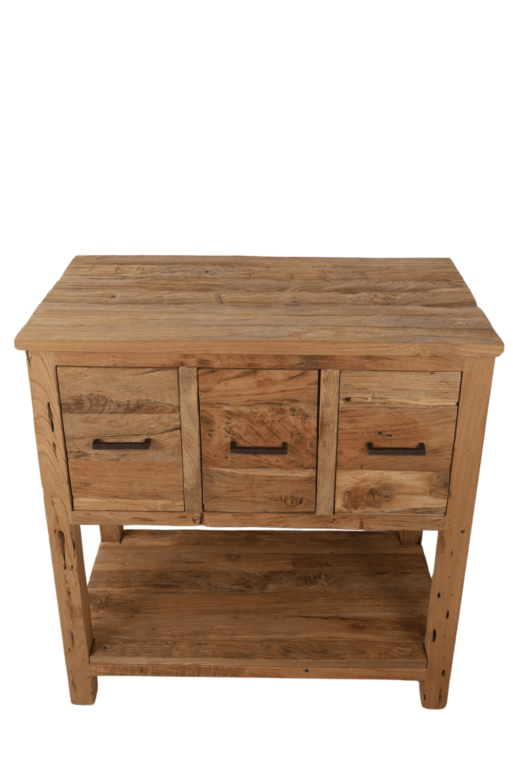 ruw robust badkamermeubel 80 cm teak hout