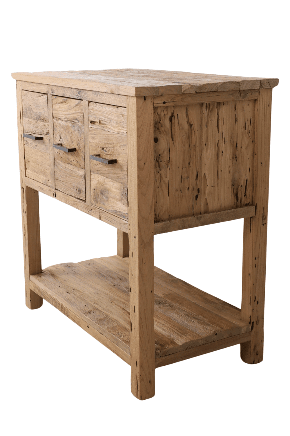 ruw robust badkamermeubel 80 cm teak hout