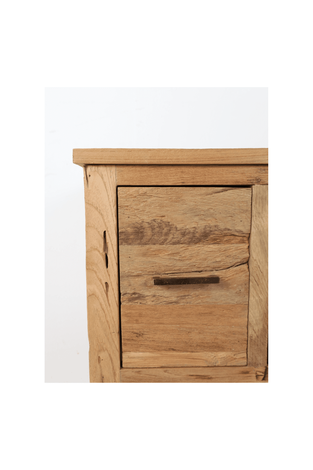 ruw robust badkamermeubel 80 cm teak hout