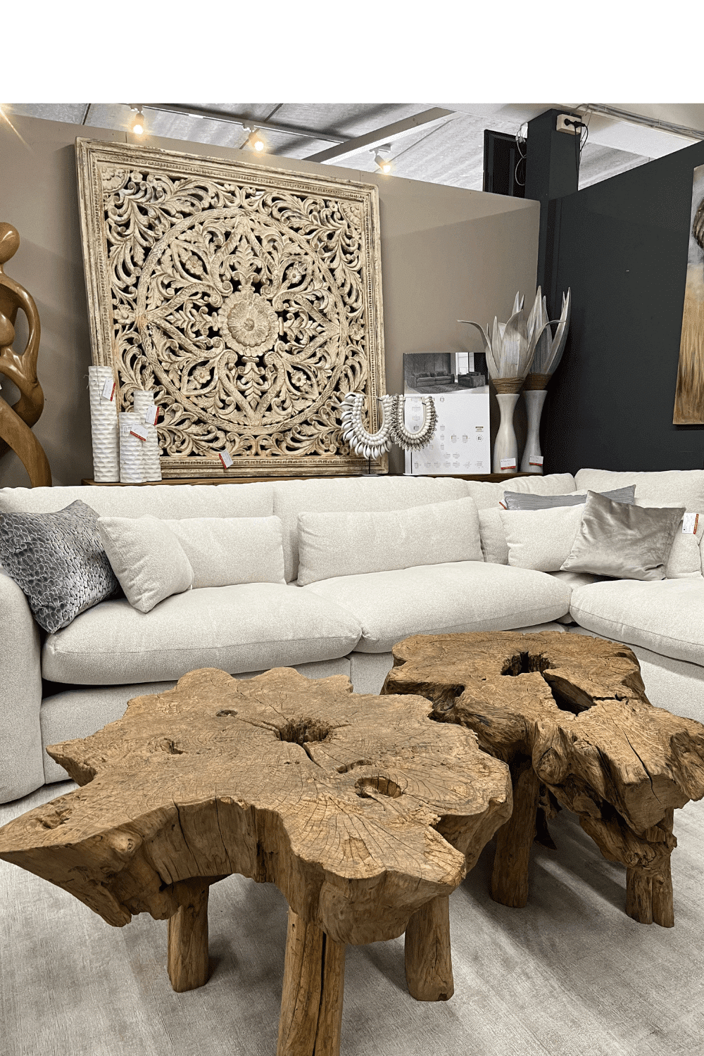 oud houten Salontafels