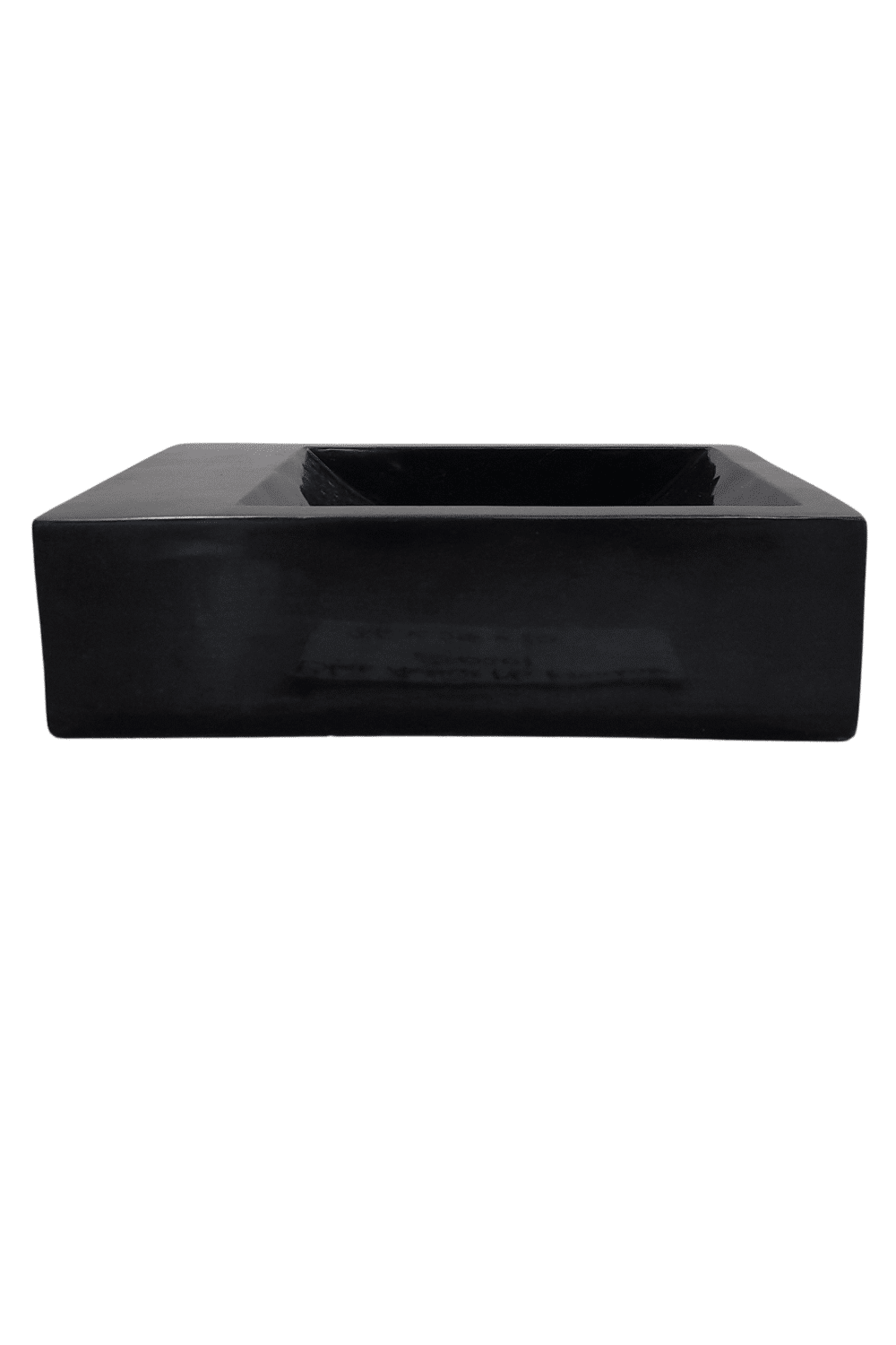 rechthoekige zwarte wasbakje voor toilet natuursteen andesiet 36x25x10 cm