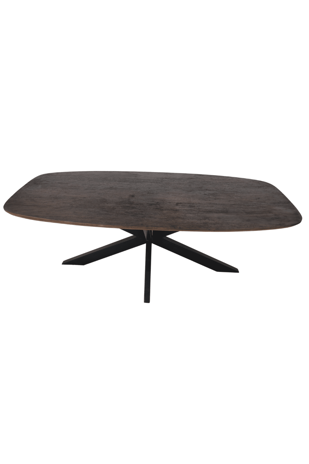 Deens ovale walnoot bruine kleurige eettafel mango hout 220 cm