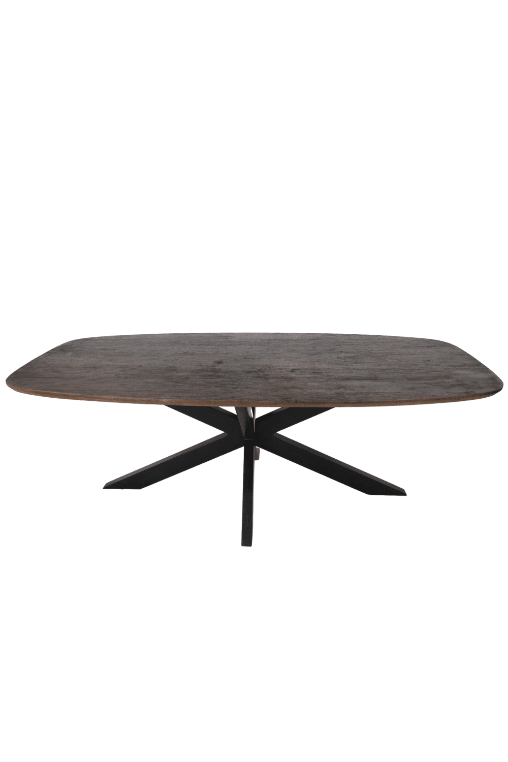 Deens ovale walnoot bruine kleurige eettafel mango hout 220 cm