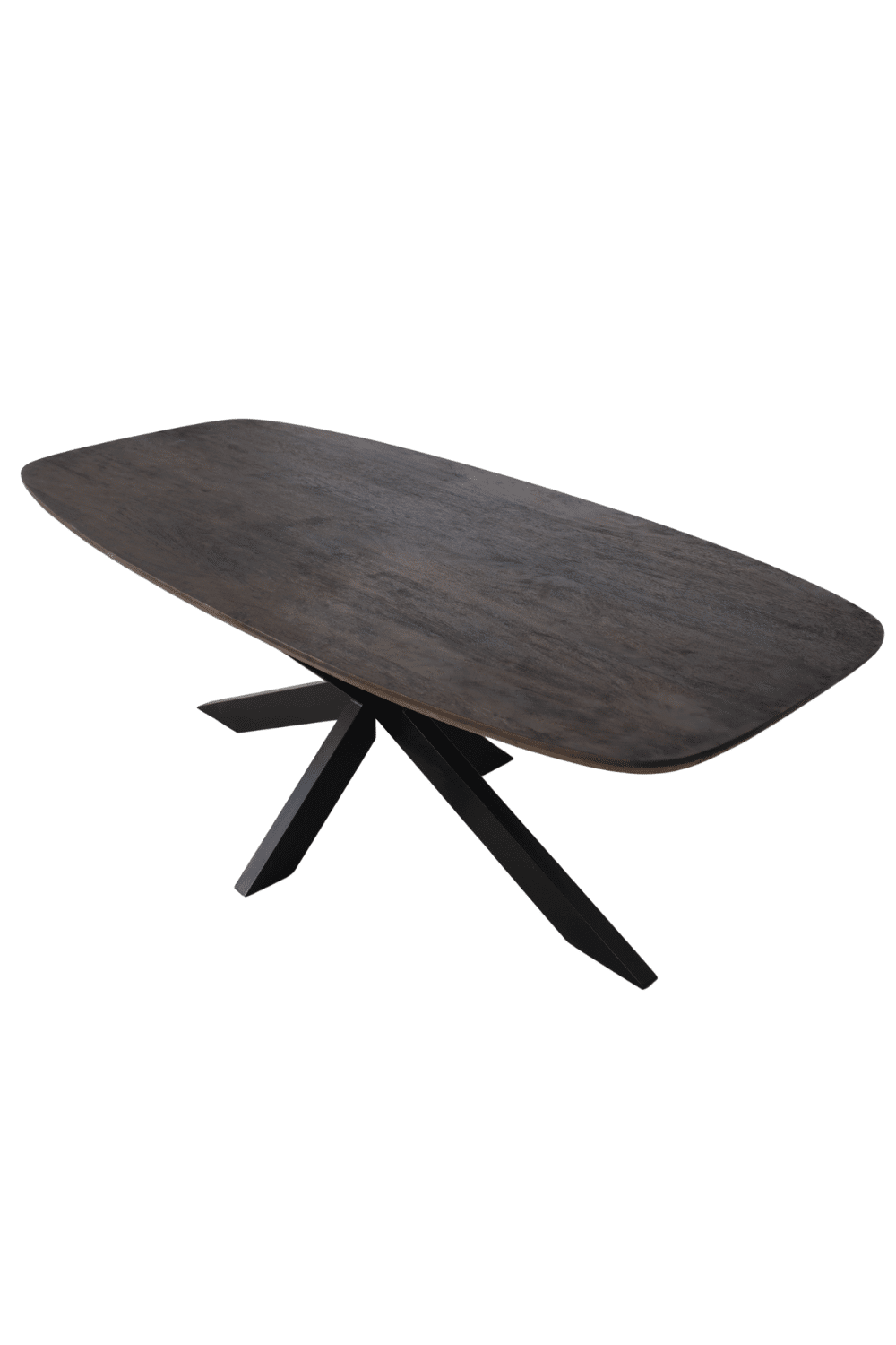 Deens ovale walnoot bruine kleurige eettafel mango hout 220 cm