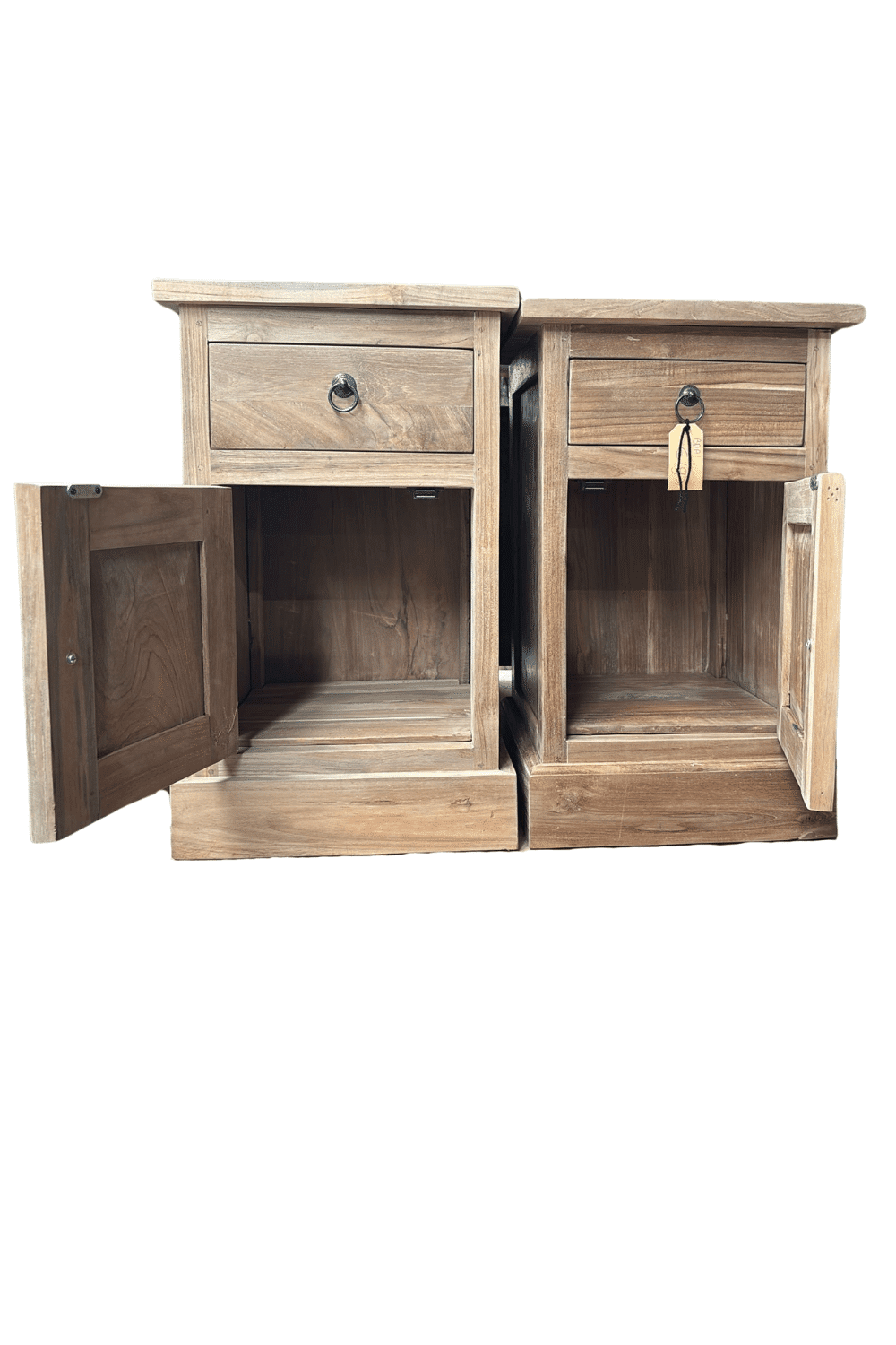 teak houten nachtkastje