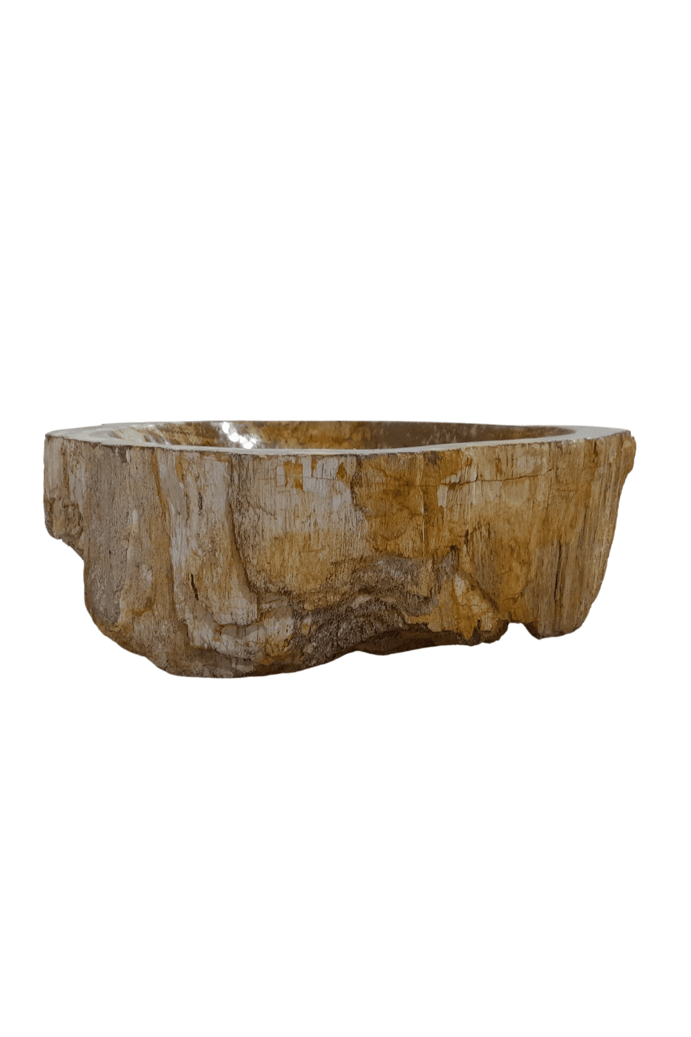 Fossiele wasbak beige 47x34x15cm