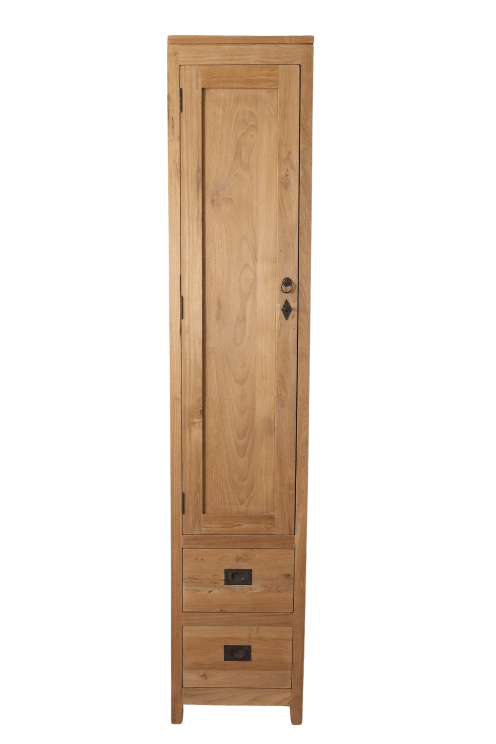 Teak houten kolomkast 40x40x200 cm