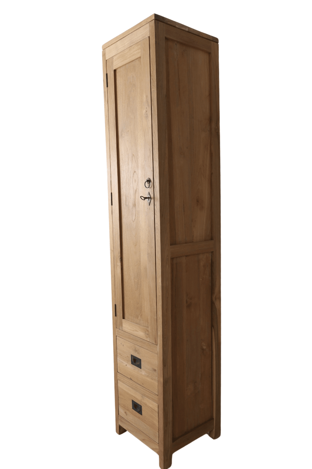 Teak houten kolomkast 40x40x200 cm