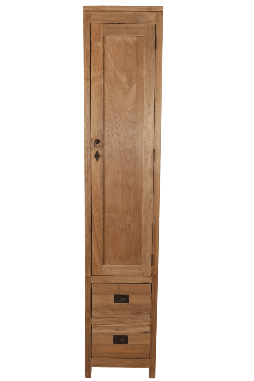 Teak houten kolomkast 40x40x200 cm