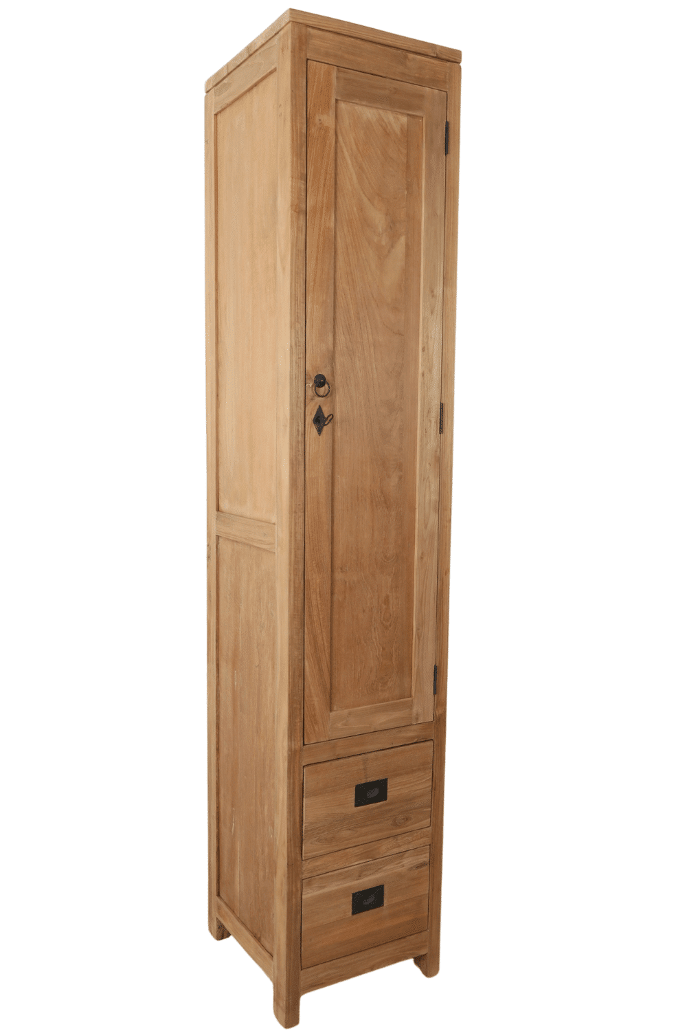 Teak houten kolomkast 40x40x200 cm