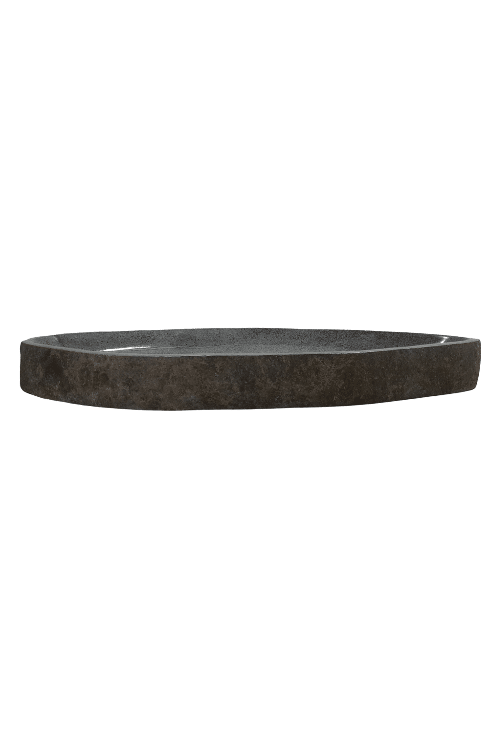 Natuurstenen rivierkei wasbak 104x46x10 cm landelijke stoere wasbak