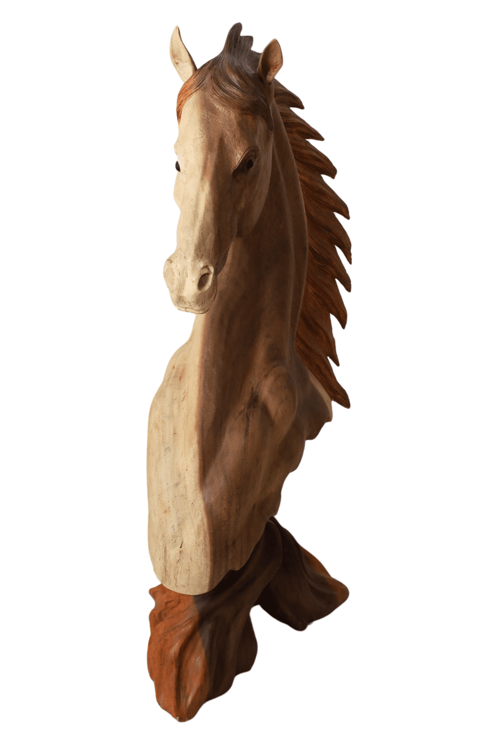 Paarden hoofd beeld uitgesneden uit hout