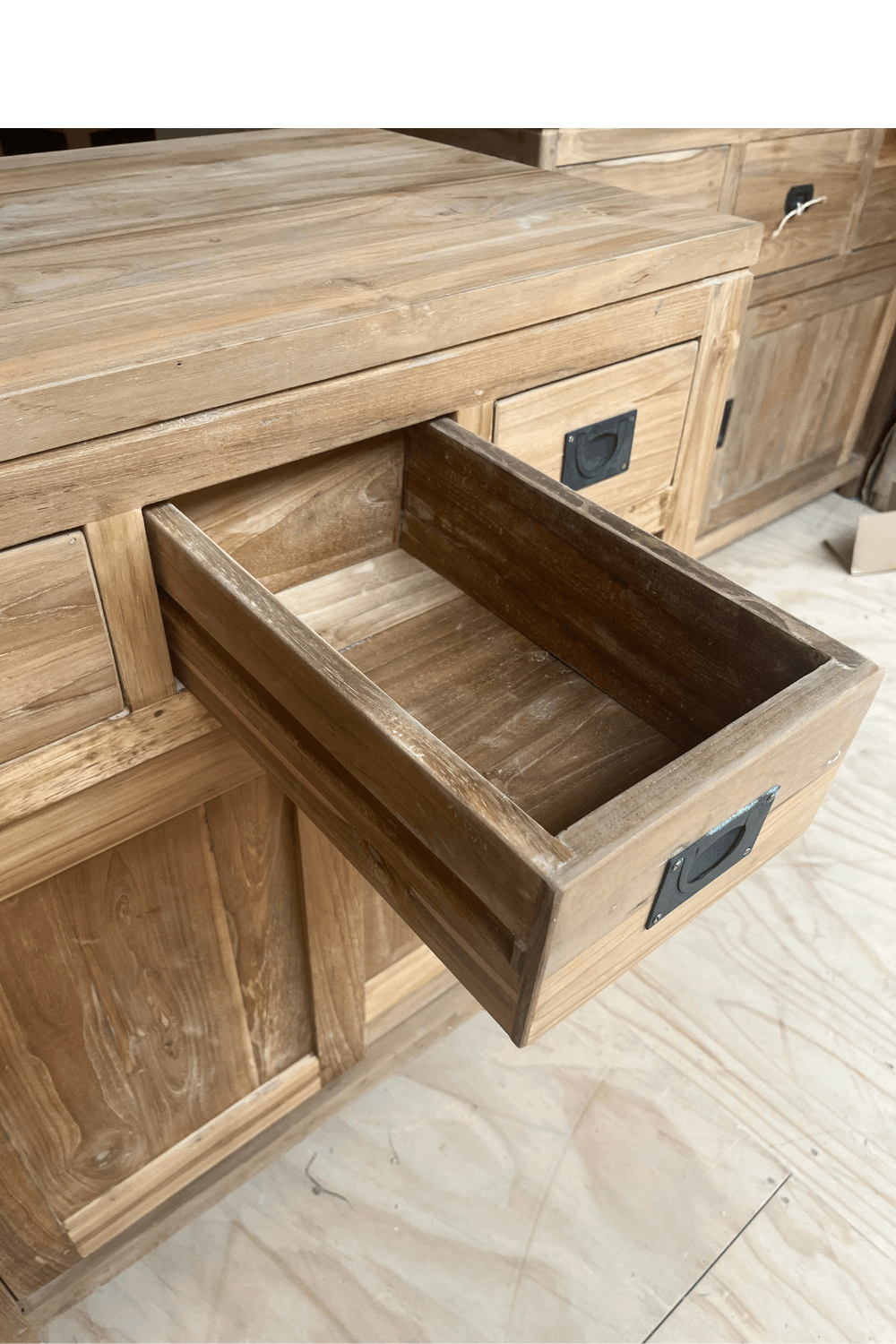 Teak houten badkamermeubel sdb 80 cm