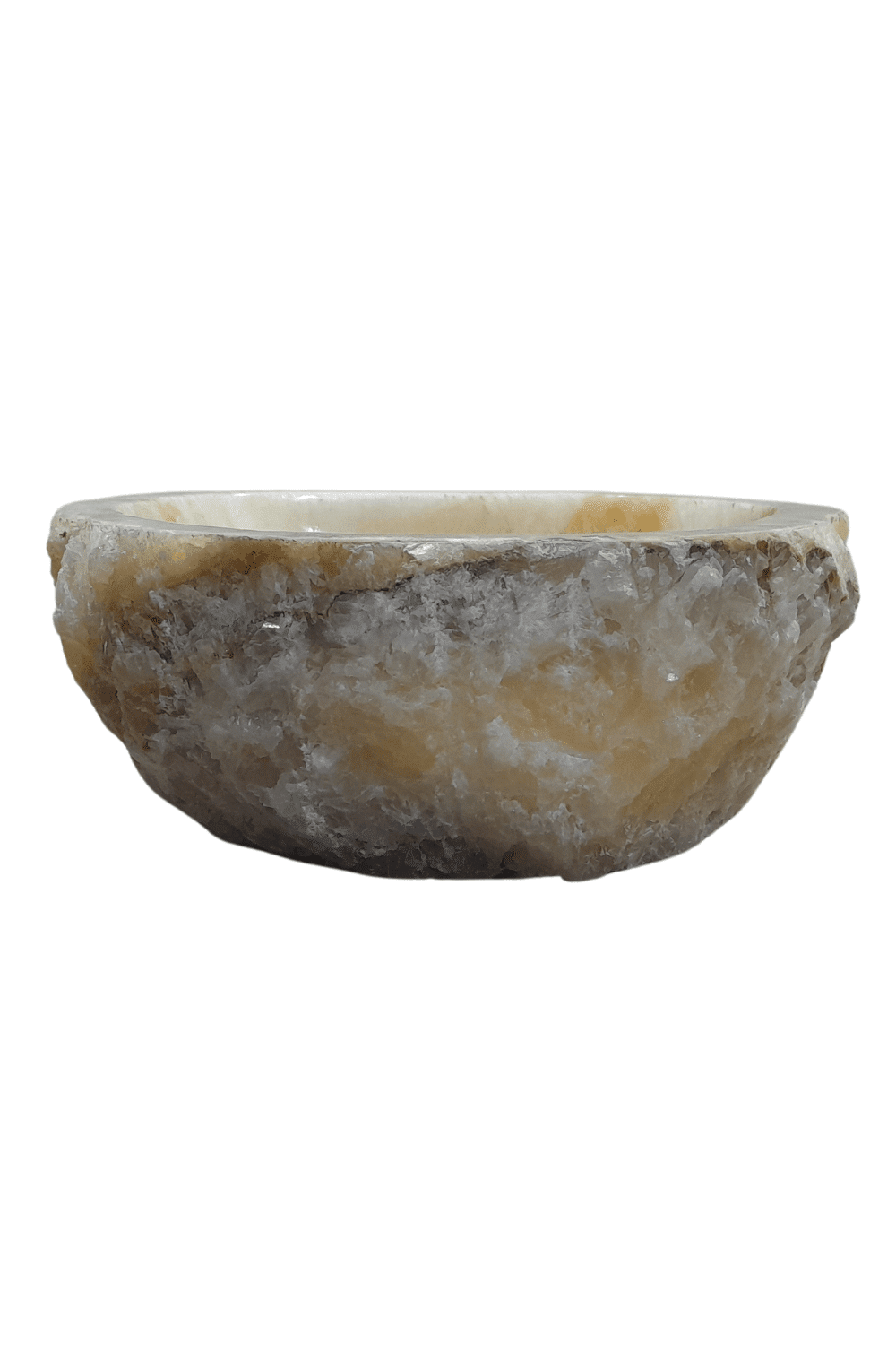 natuurlijk ronde onyx wasbak 42x40x15 cm