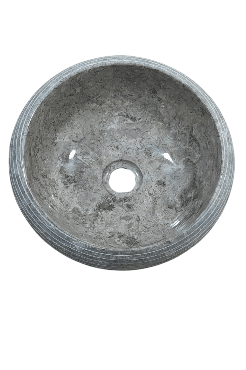 ronde grijze marmer wasbak 35 cm
