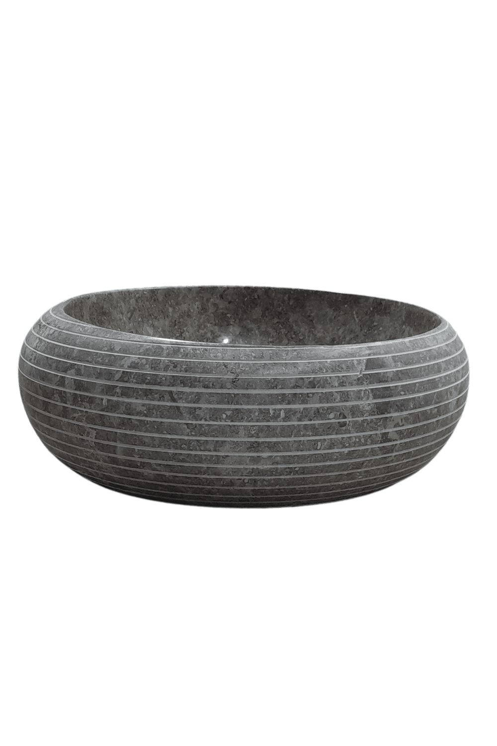 ronde grijze marmer wasbak 35 cm