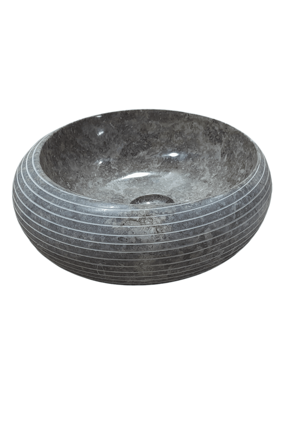 ronde grijze marmer wasbak 35 cm