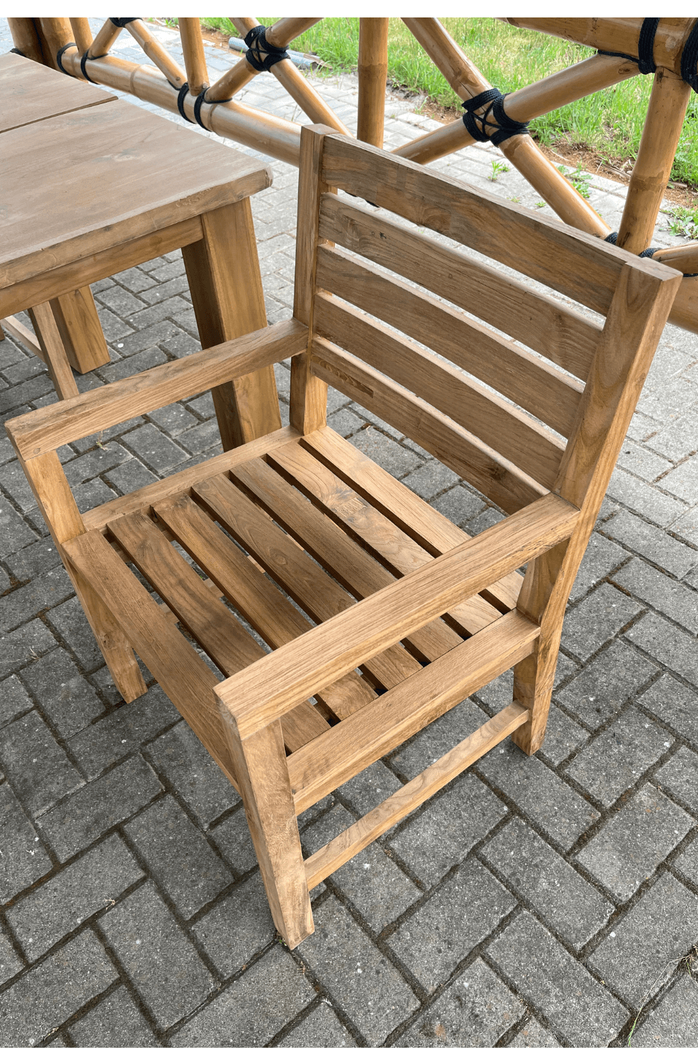 Teak houten tuinstoel