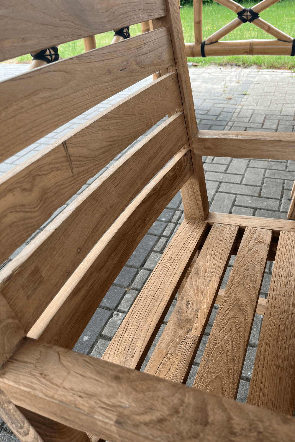 Teak houten tuinstoel