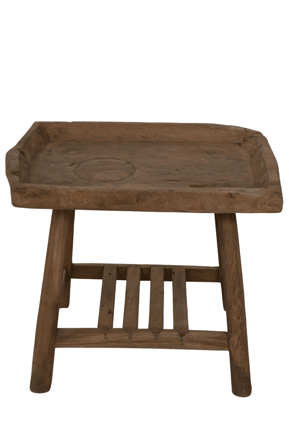 Bijzettafel teak salontafel 71x50x61 cm