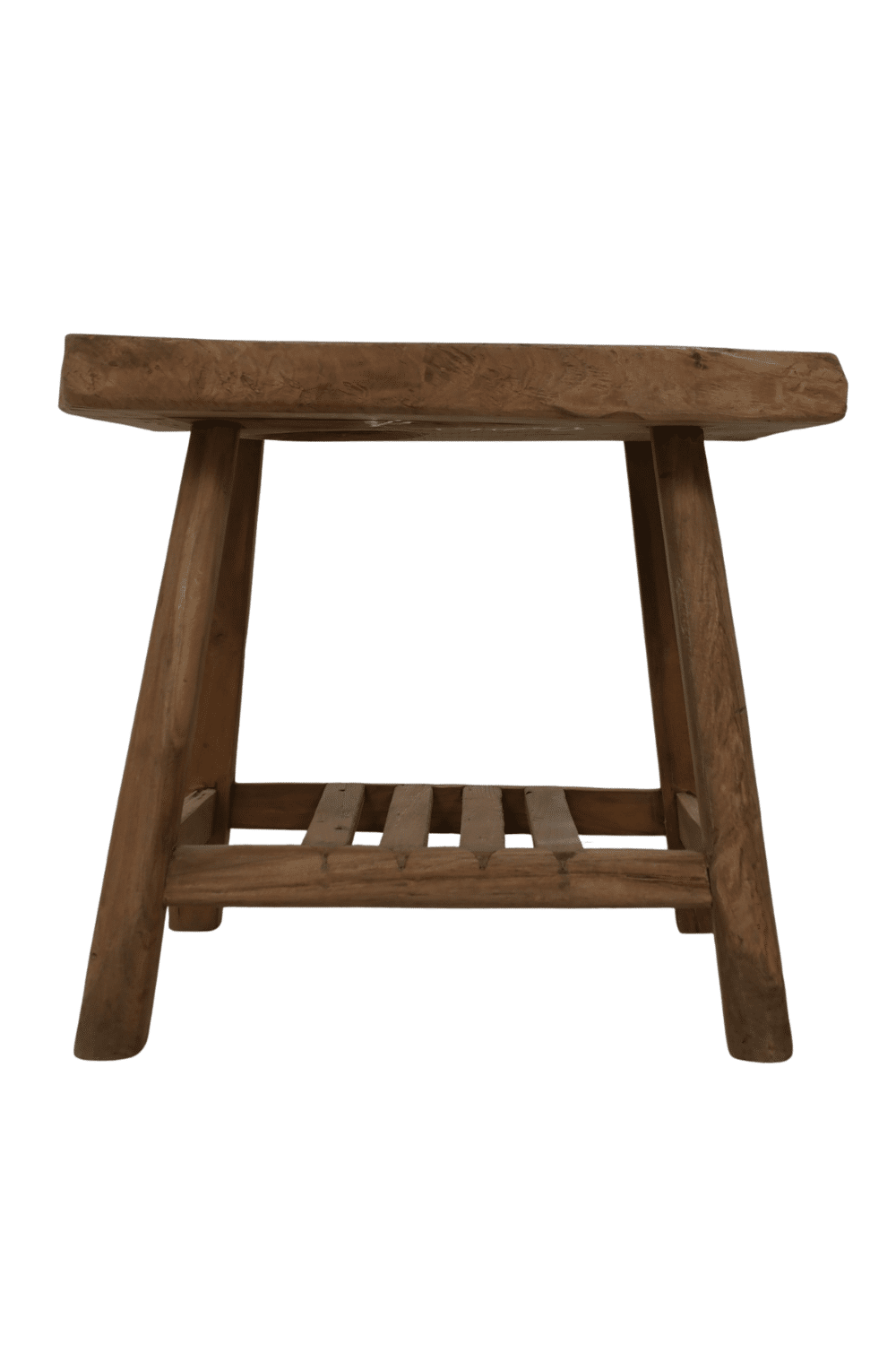 Bijzettafel teak salontafel 71x50x61 cm