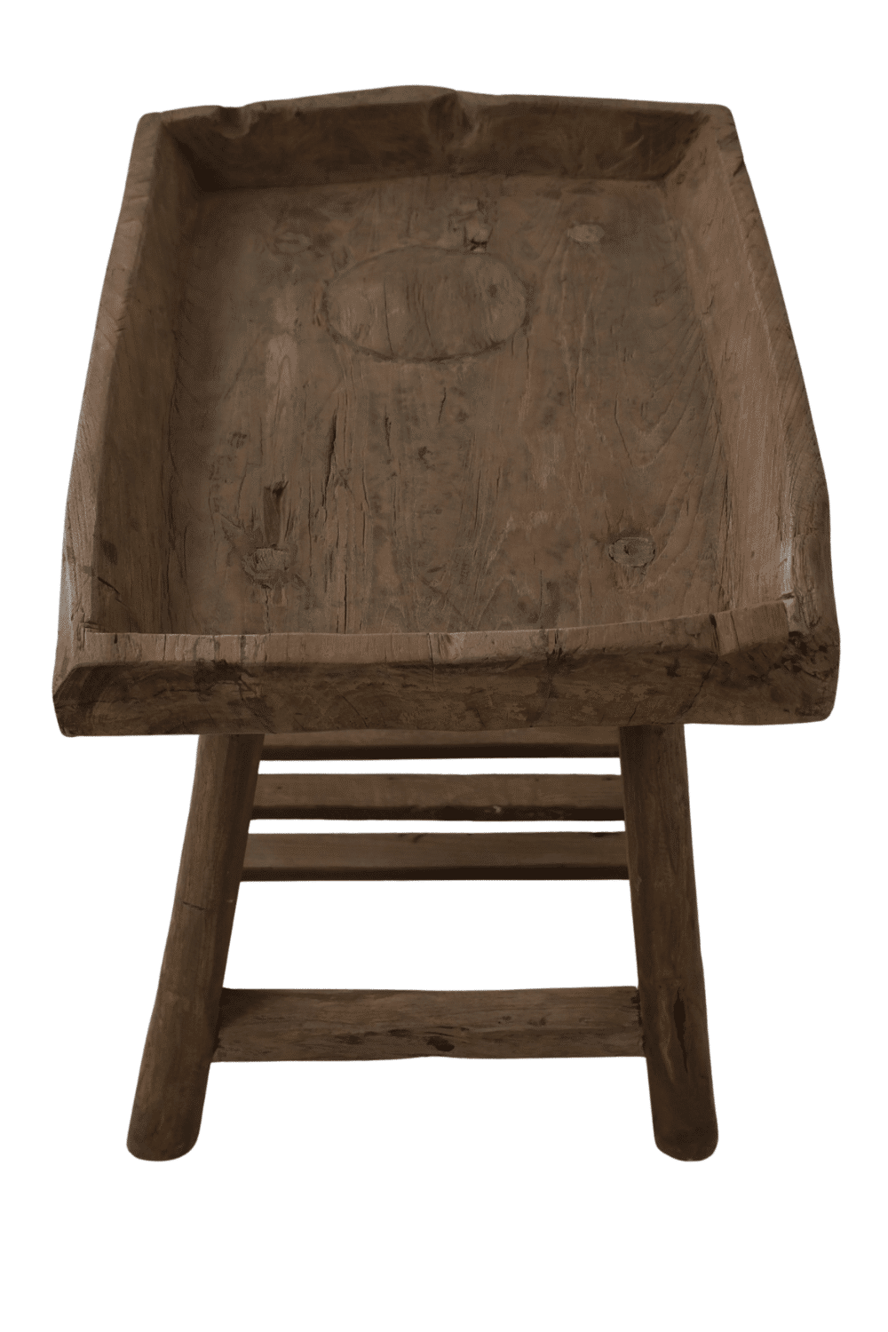Bijzettafel teak salontafel 71x50x61 cm