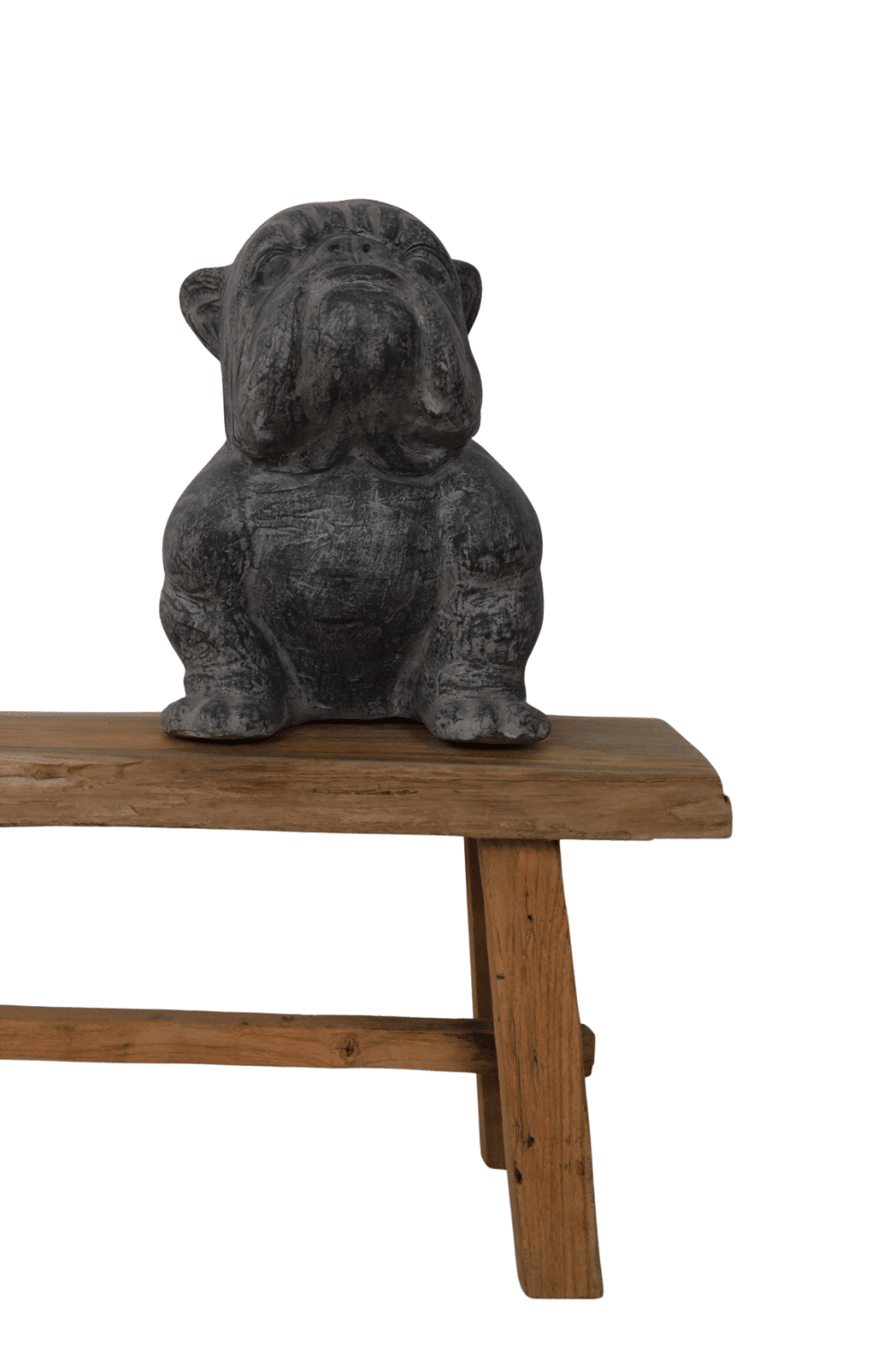 Franse bulldog tuin beeld 30x45x42 cm