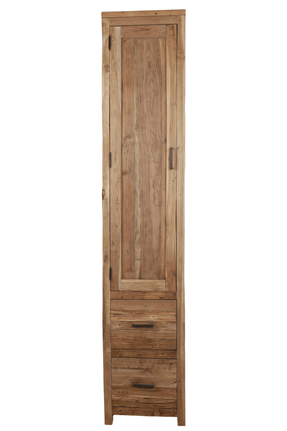 stoere ruwe hoge badkamerkast met deur 40x40x200 cm