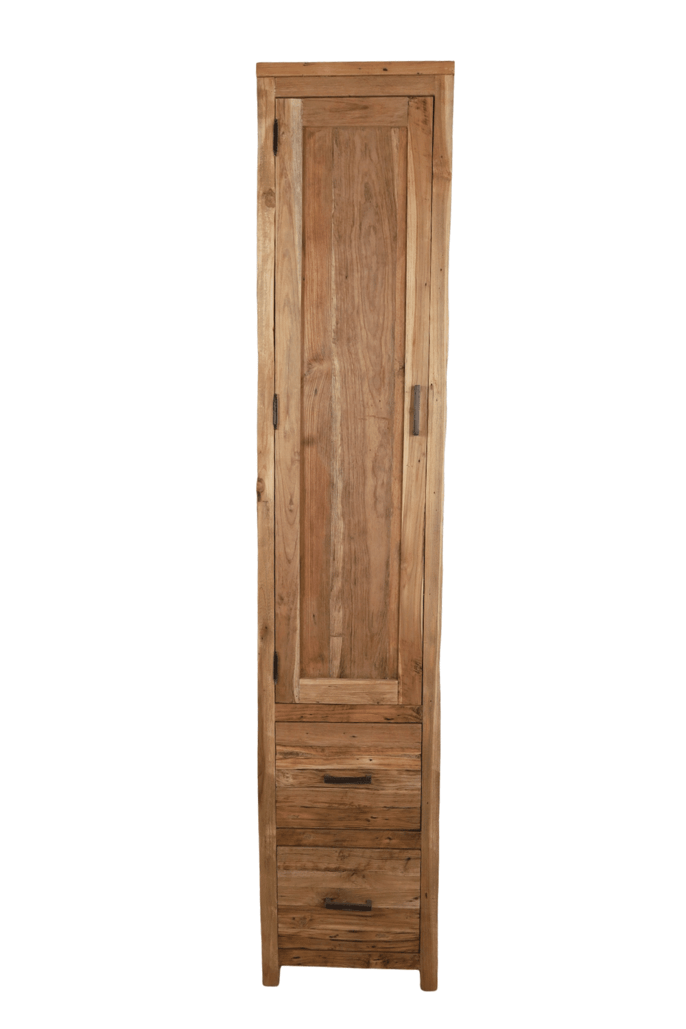 stoere ruwe hoge badkamerkast met deur 40x40x200 cm