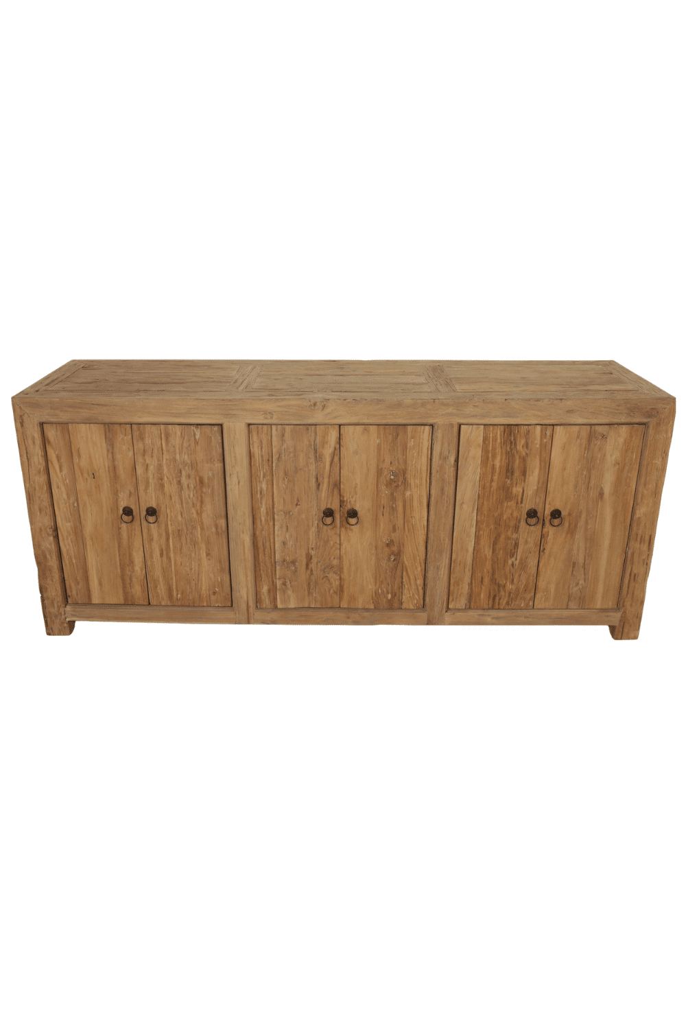 teak houten Landelijk chinees Badkamermeubel 200x50x85 cm met alleen deuren