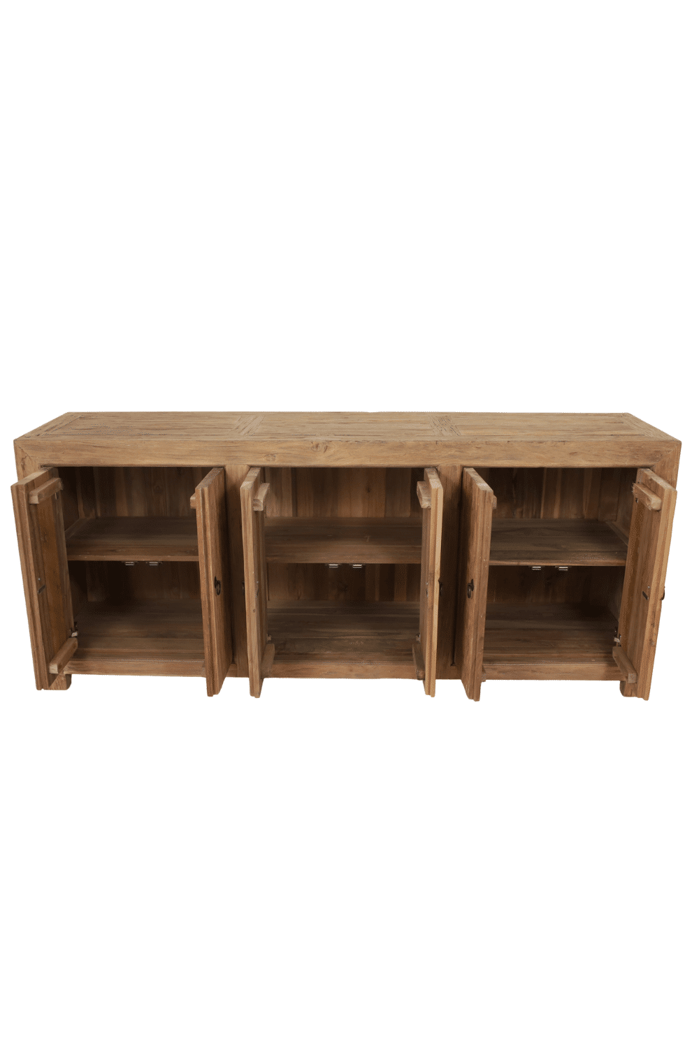 teak houten Landelijk chinees Badkamermeubel 200x50x85 cm met alleen deuren