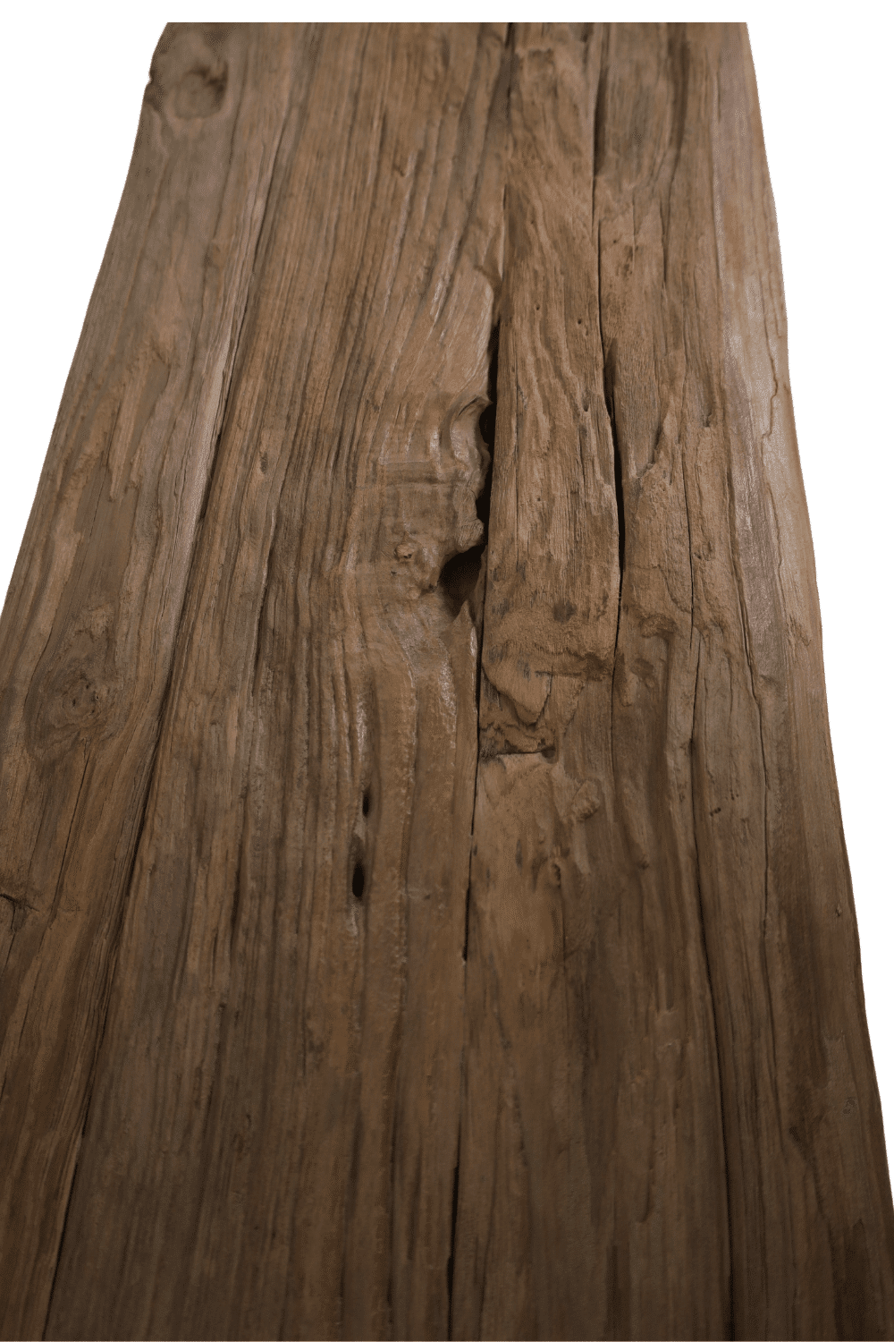 grove teak houten stoere wandtafel sidetable 150x50x80 cm