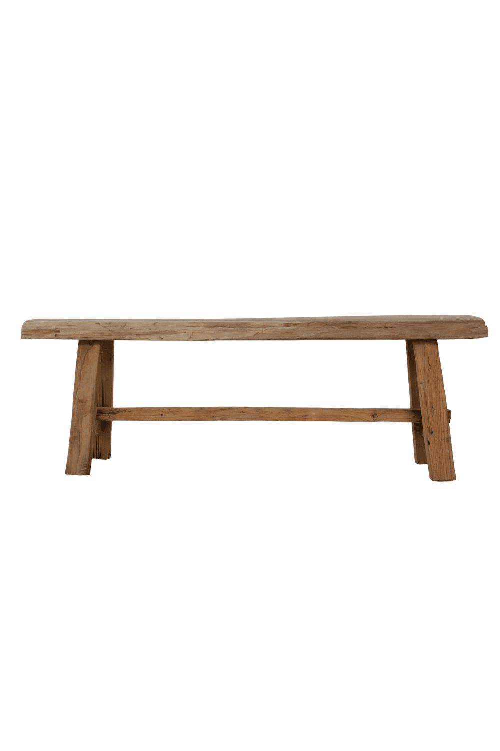 Teak houten bankje 120 cm landelijk houten bankje