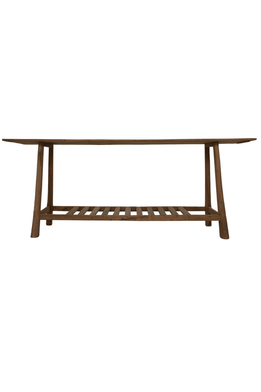 Teak houten oude sidetable met charme 200x40x80 cm