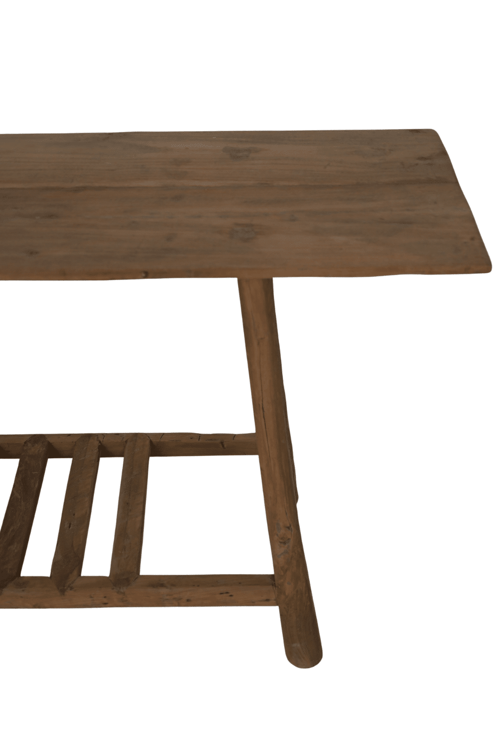 Teak houten oude sidetable met charme 200x40x80 cm