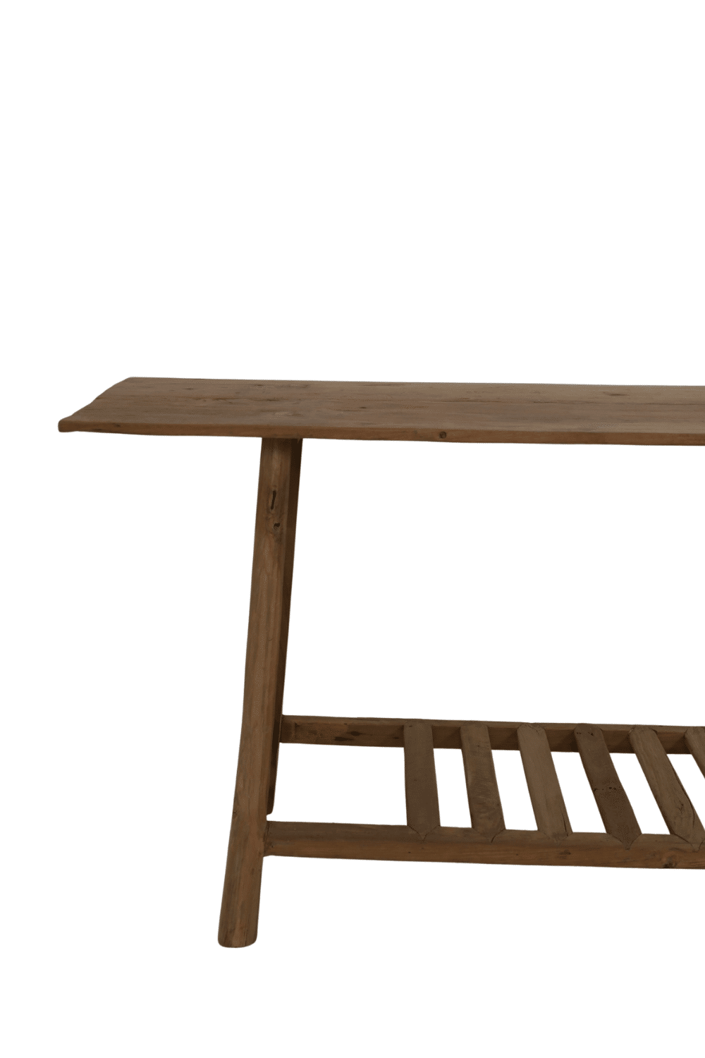 Teak houten oude sidetable met charme 200x40x80 cm
