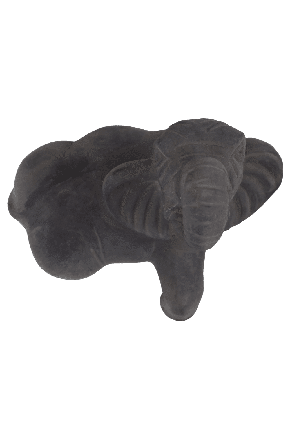 stenen tuinbeeld olifant met slurf omhoog