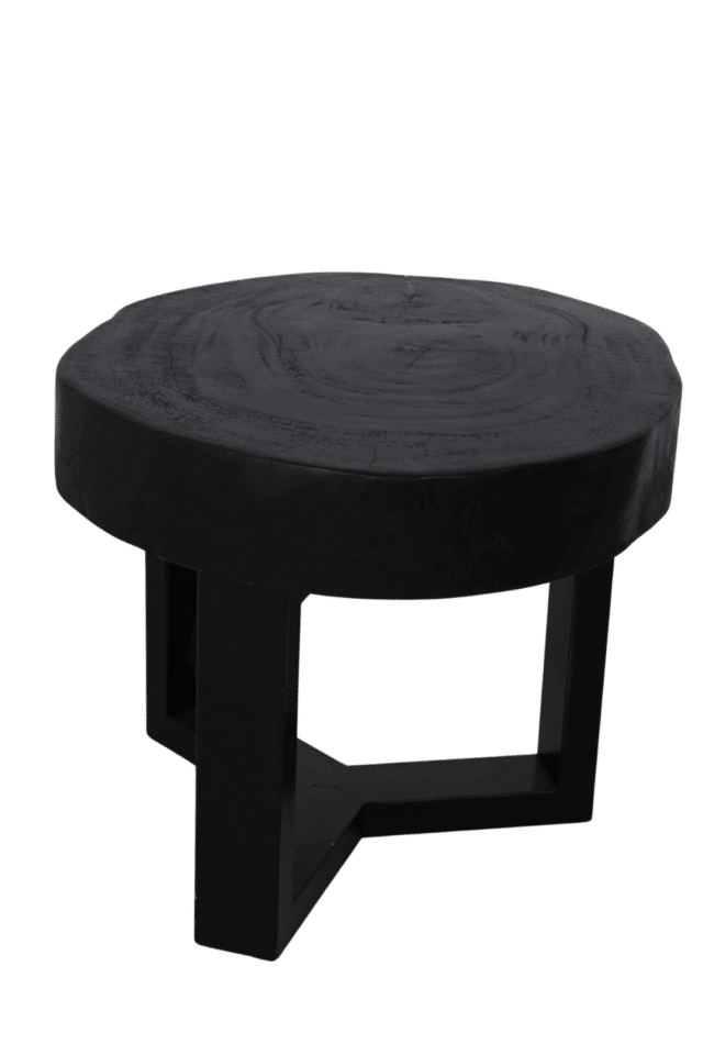zwarte boomstam salontafel 60 cm