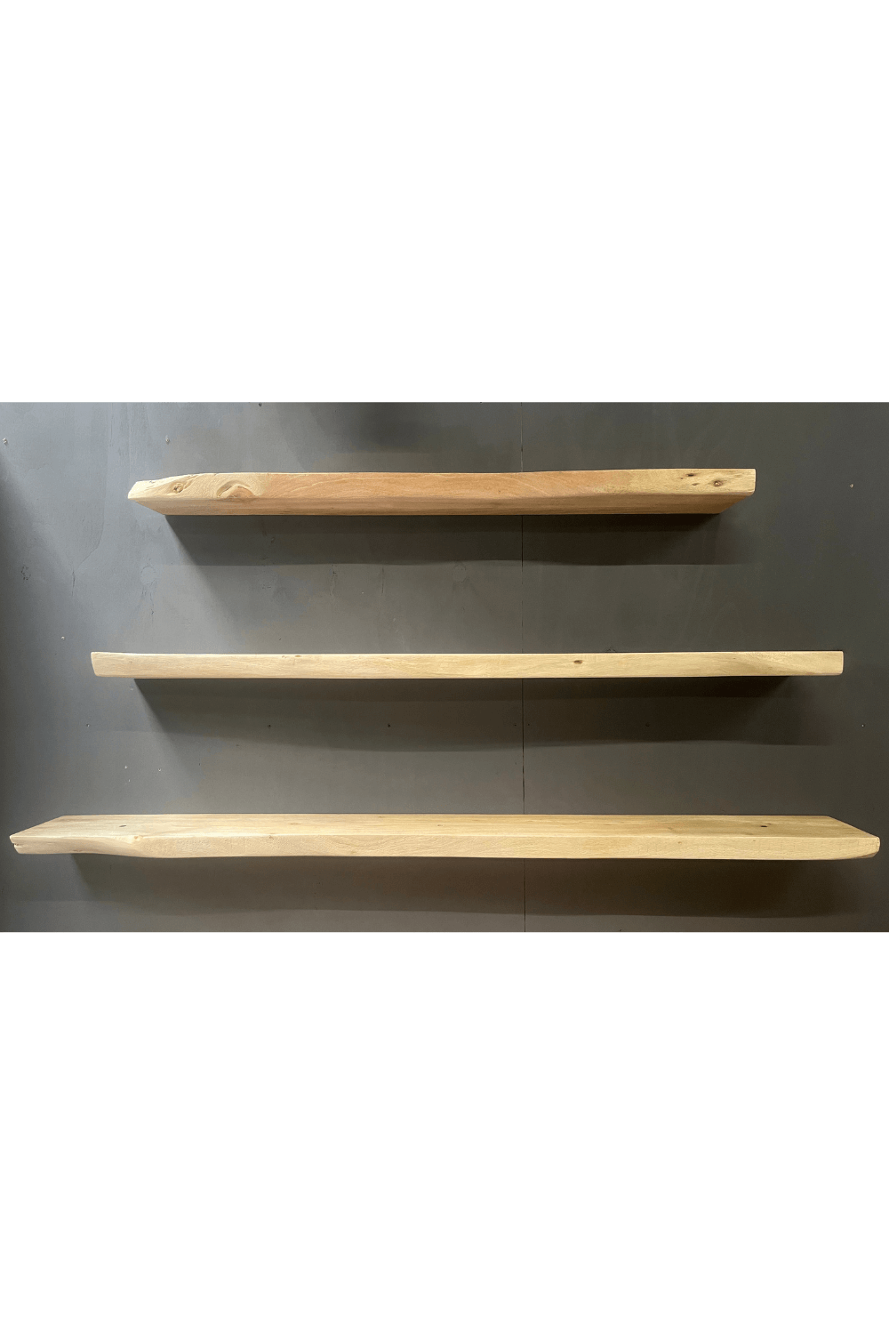 acacia houten zwevende hangende plank eiken look