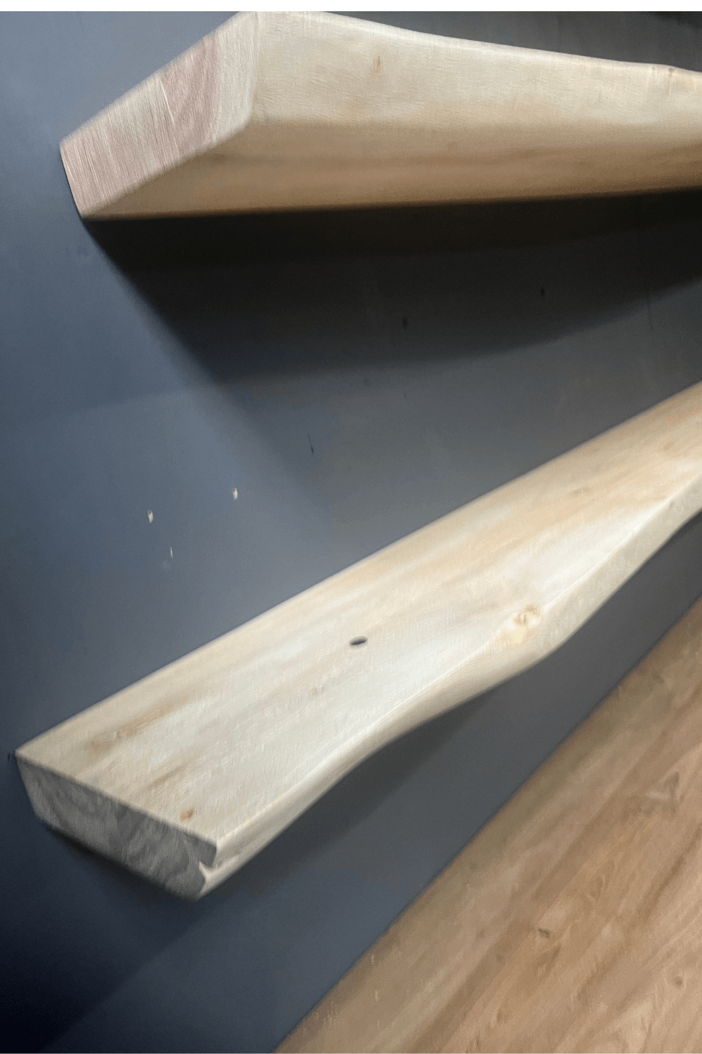 acacia houten zwevende hangende plank eiken look